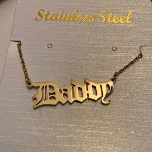 “Daddy” necklace